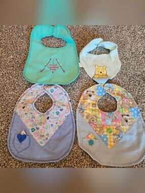 Set Of 4 Bibs, 3 Never Used